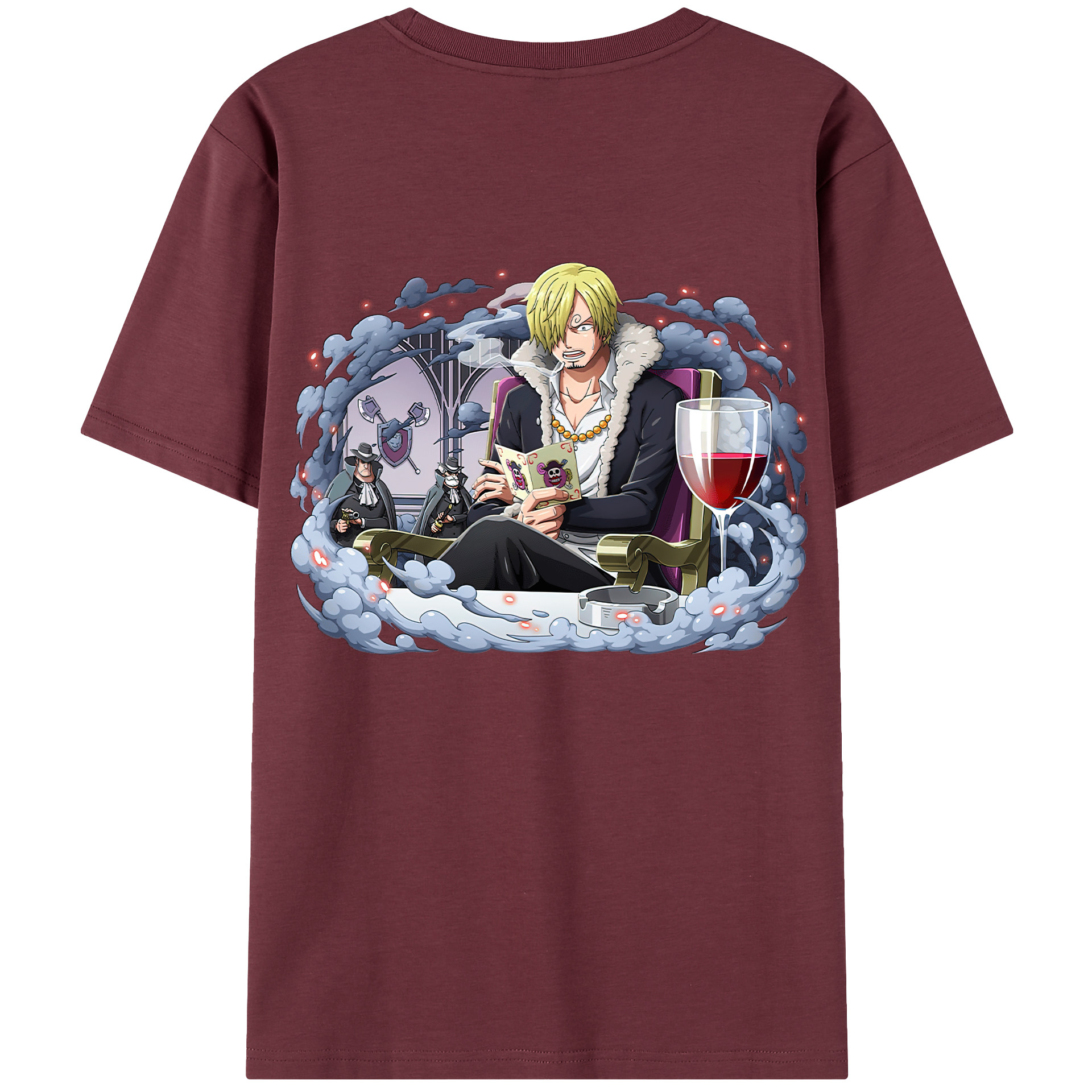 ワンピース サンジ ONE PIECE Sanji 綿100％半袖Tシャツ（背面プリント）